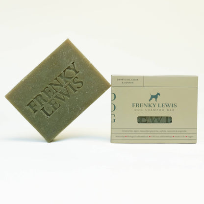 Hundeshampobar - sort eg, cedertræ & fyrretræer - 135 g.