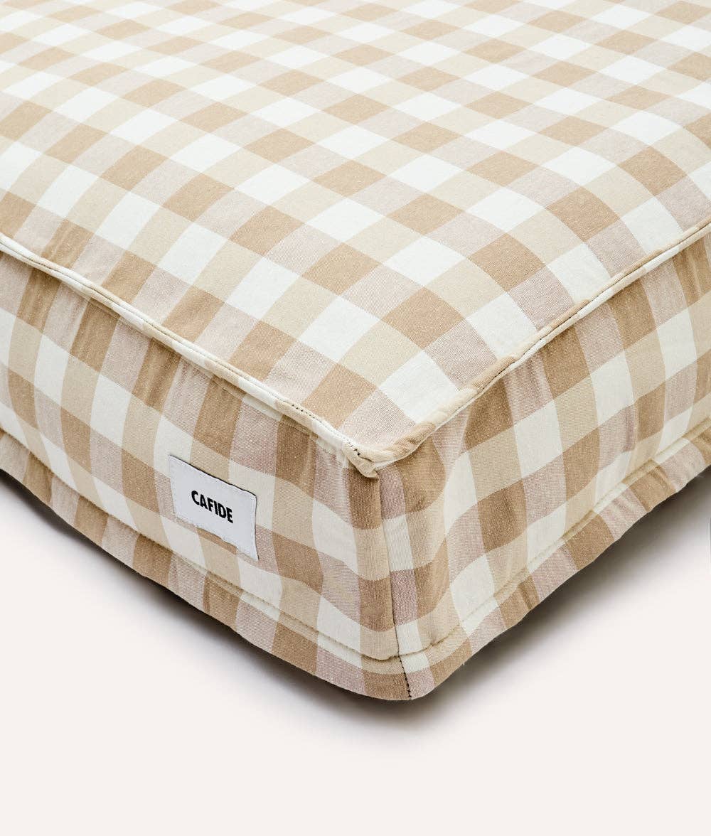 Cafide - Cuadra hundeseng, Beige Vichy