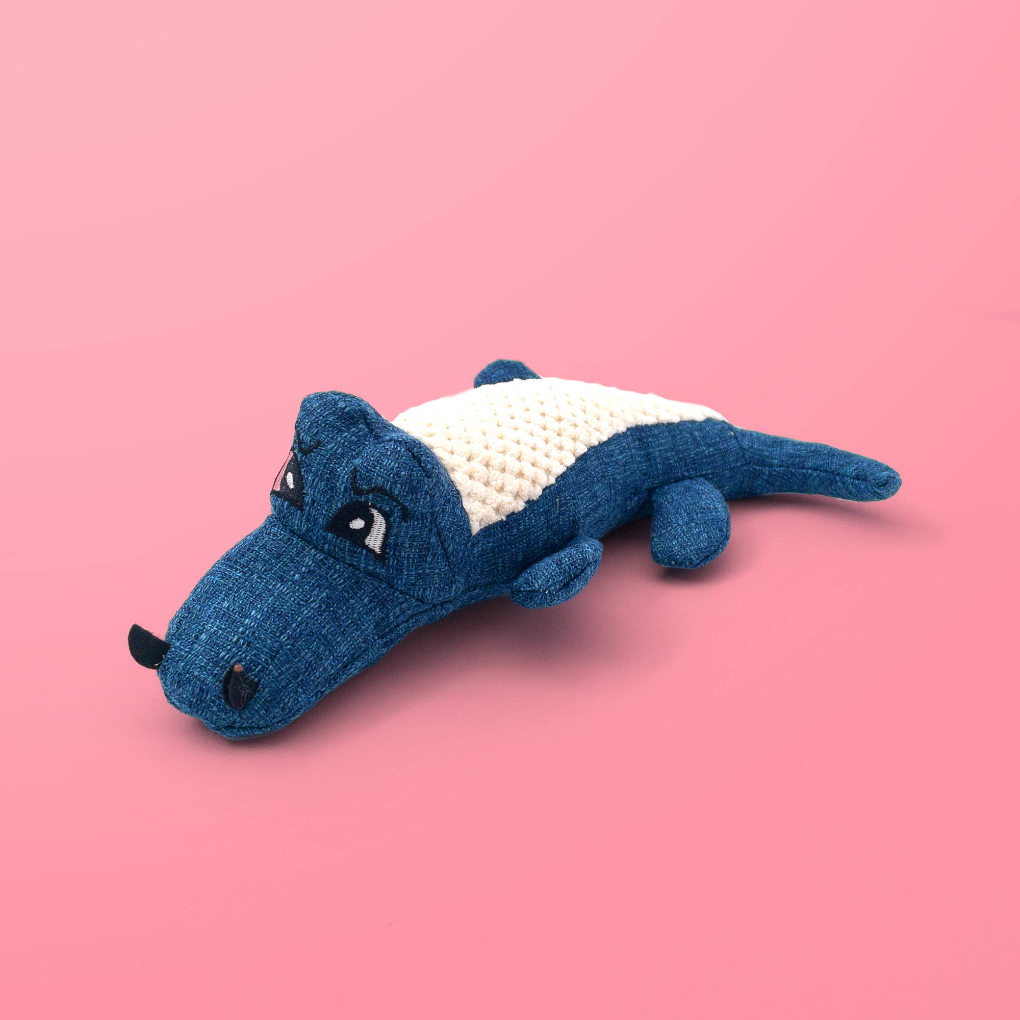 Alligator plyslegetøj, blå
