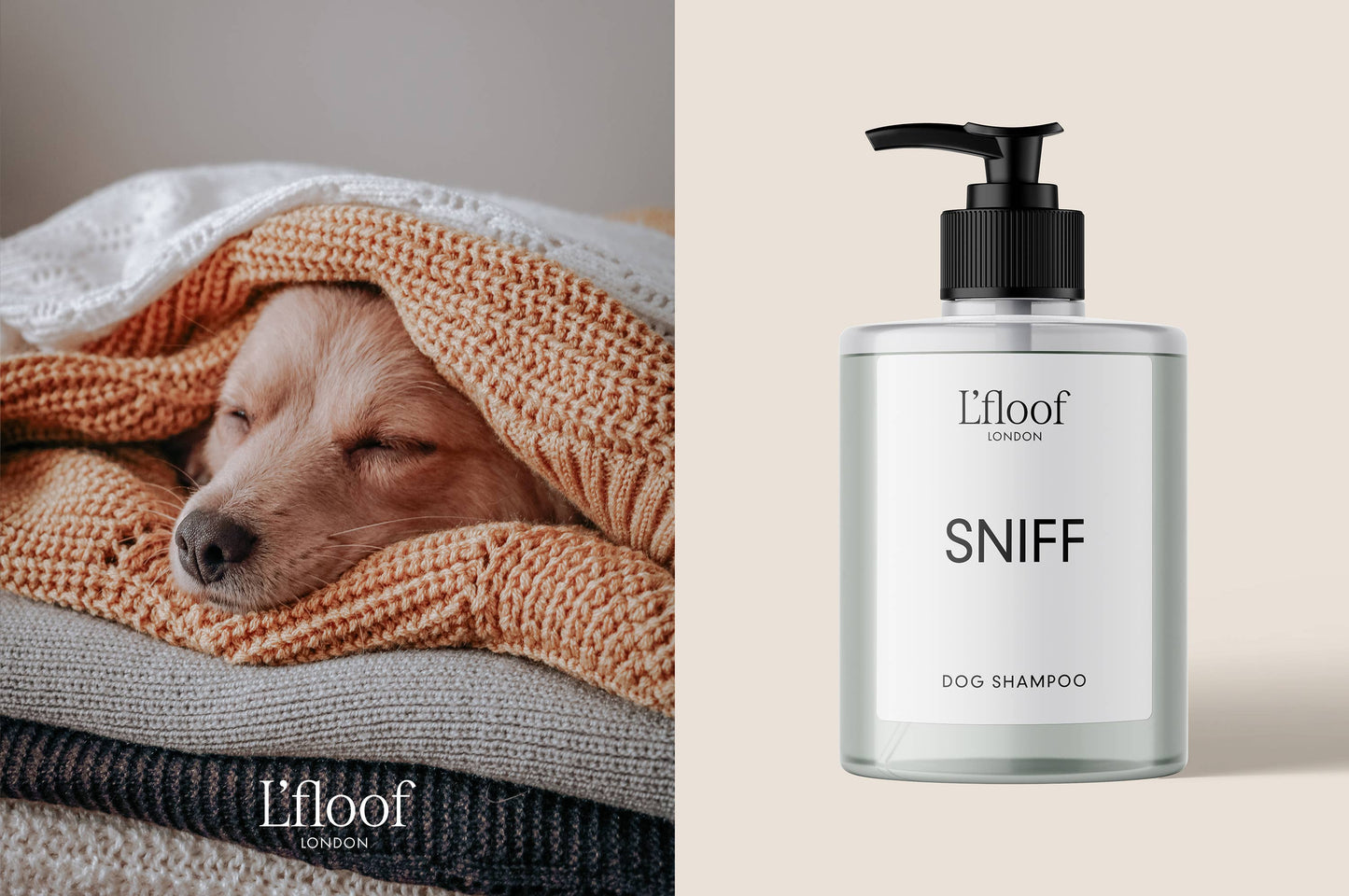 Naturlig Havre & Aloe Vera Hundeshampoo - 500ml - L'floof SNIFF