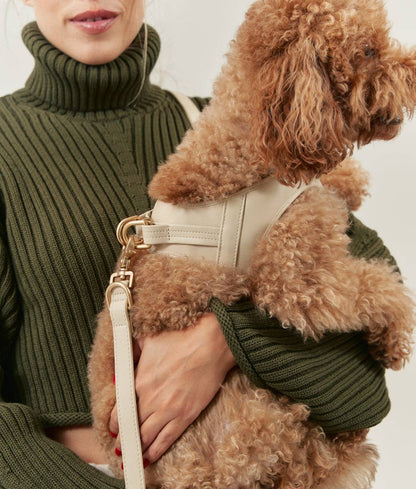 Vegansk lædersele, beige