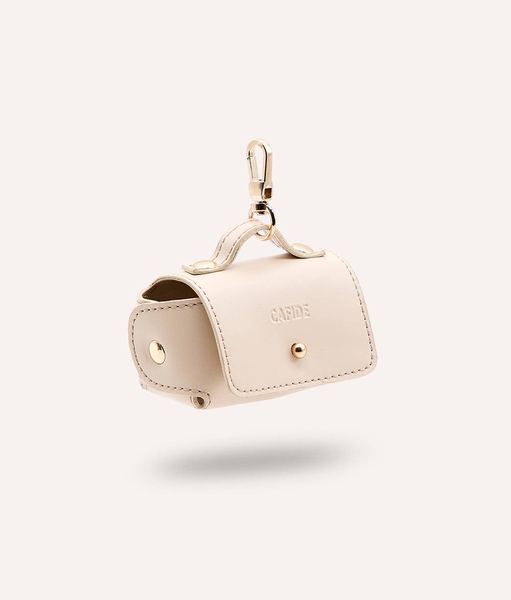Beige vegansk læder taskeholder, Jala