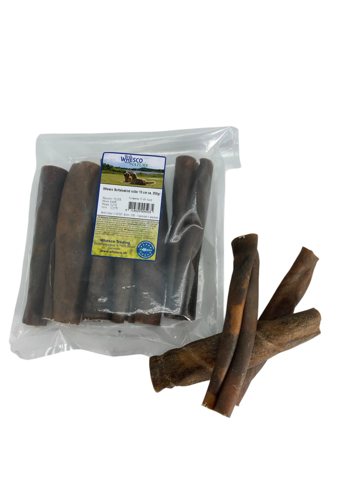 Whesco // 100% naturlige Whesco Buffaloskindsruller 15 cm // 250 gr.