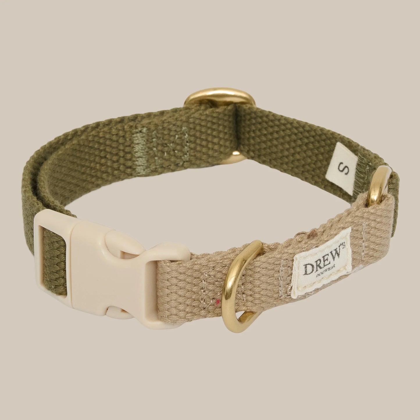 Justerbart halsbånd - Olive