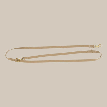 Justerbar hundesnor af bomuld - beige