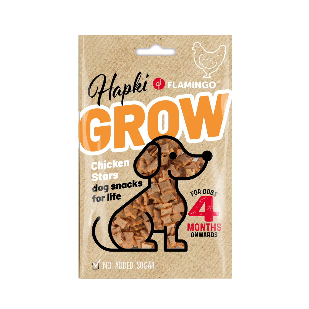 HAPKI GROW STARS WITH CHICKEN 85G