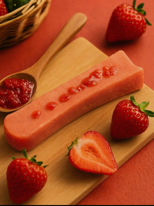 Yak osteben med jordbær