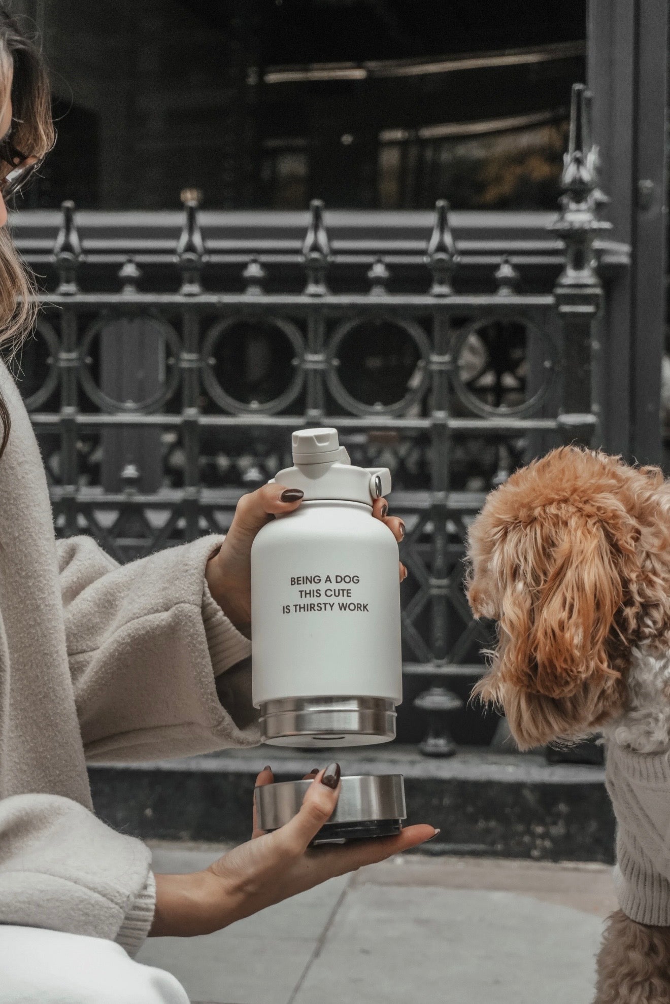 Skålflasken - 3-i-1 Rejseflaske - Marshmallow