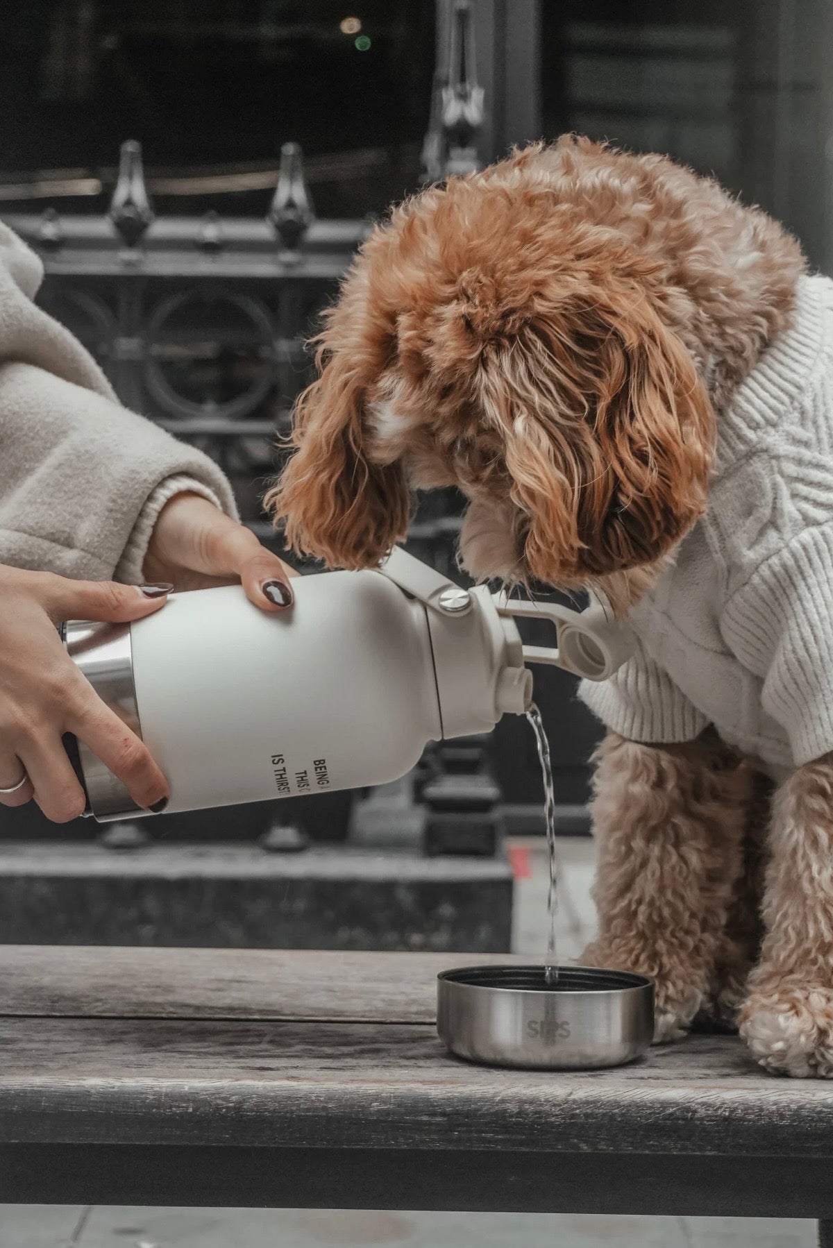 Skålflasken - 3-i-1 Rejseflaske - Marshmallow