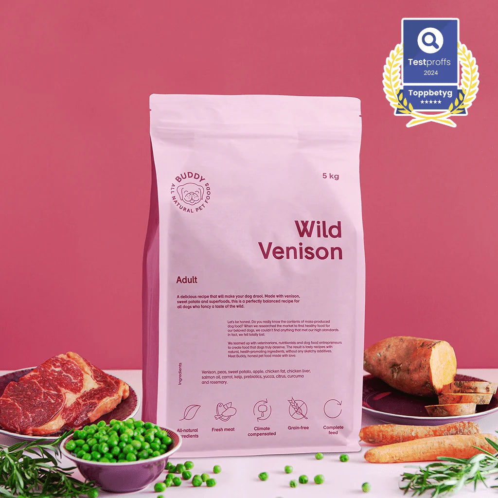 100% naturligt voksenfoder med vildtkød