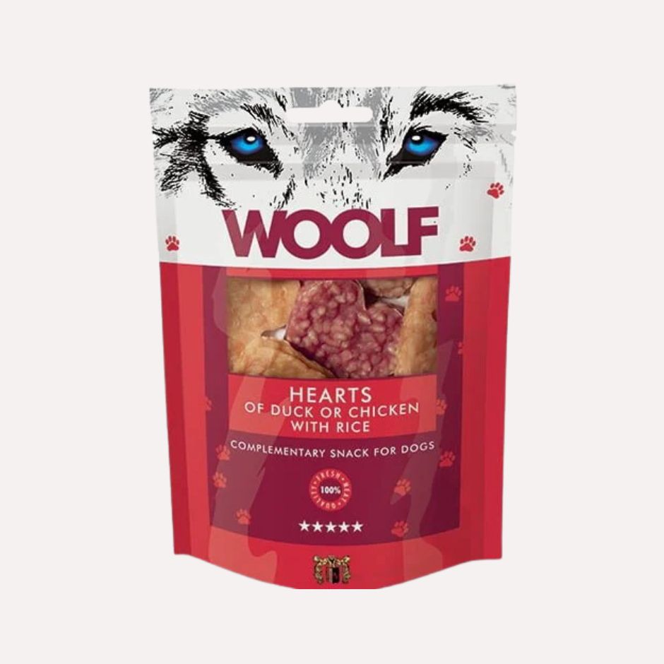 Woolf Hearts of Duck or Chicken with rice , 100g