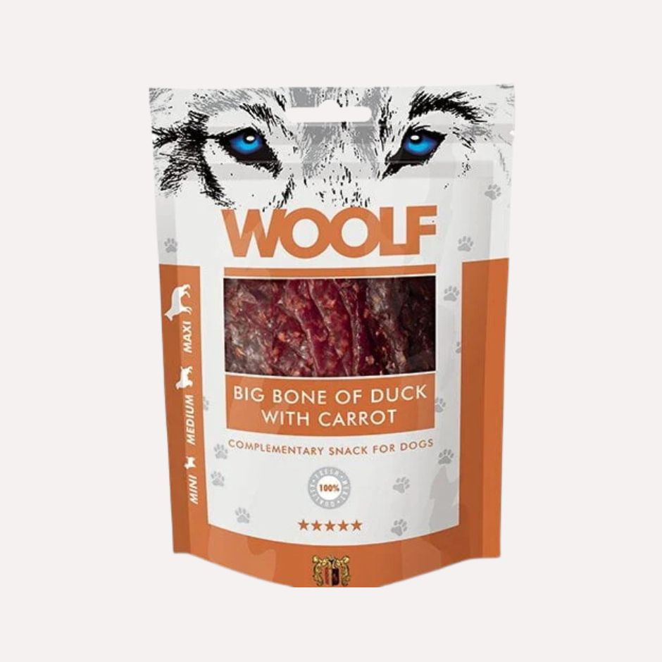 Woolf Big Bone of Duck with Carrot, 100g