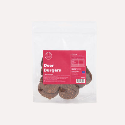 Lækre vildtburgere, 100g