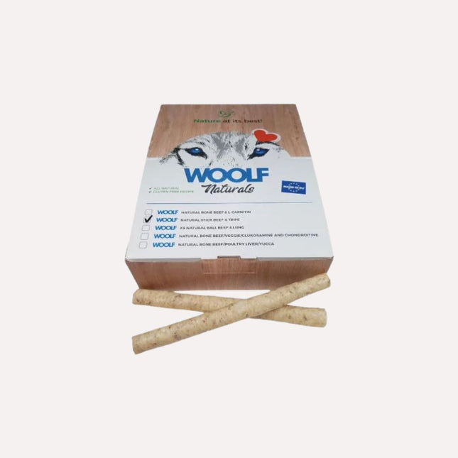 Woolf natural sticks beef&tripe, 22cm.