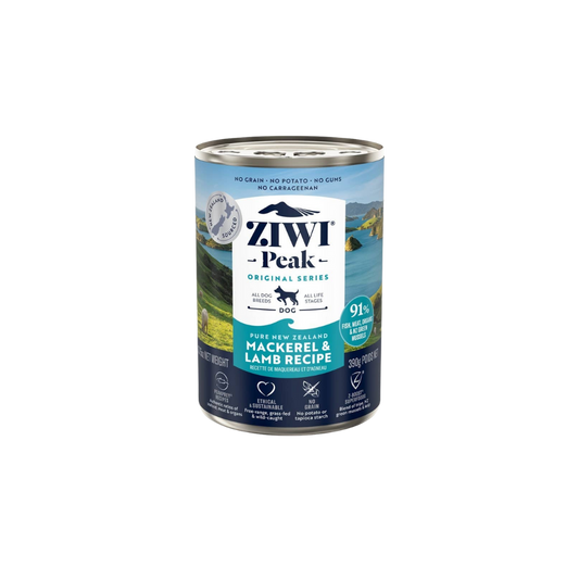 Ziwi Peak- vådfoder med makrel & lam - 390 gr.