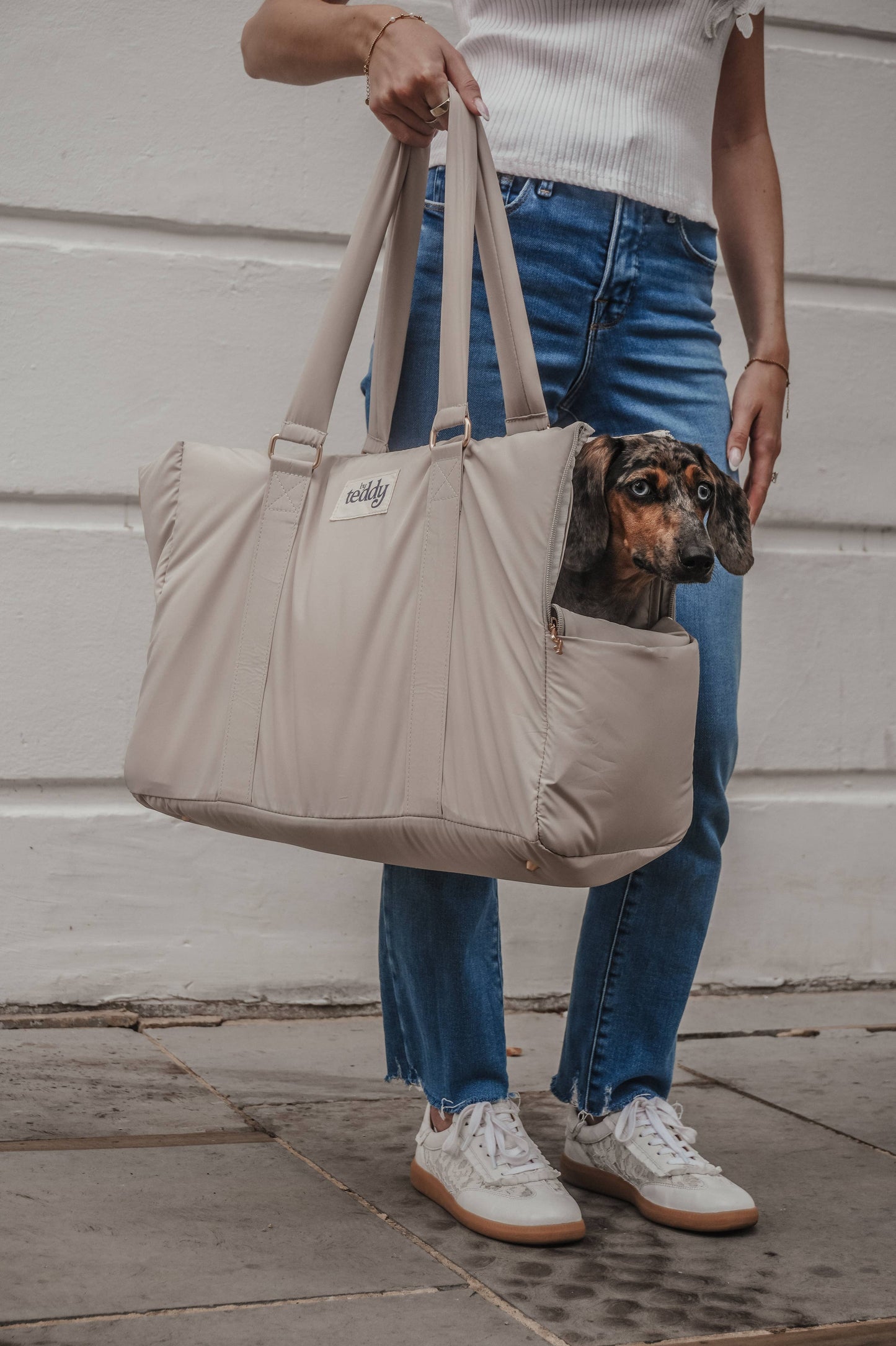 Puffer bæretaske - hazelnut