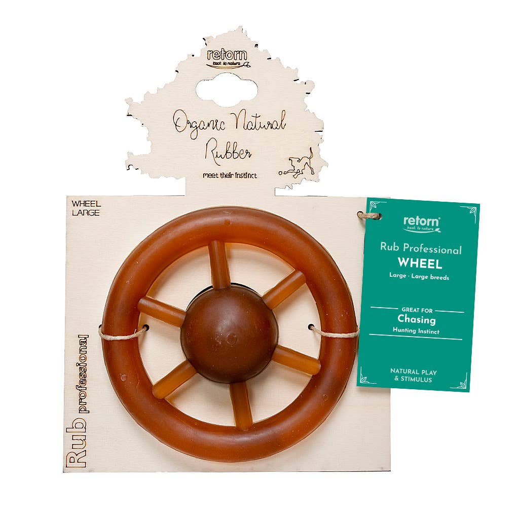 Naturligt hundelegetøj - møllehjul