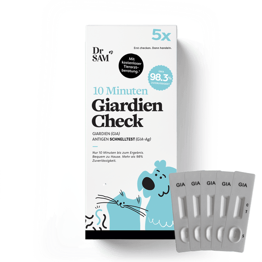 Giardia hjemmetest - svar på 10 minutter - pakke med 5 test