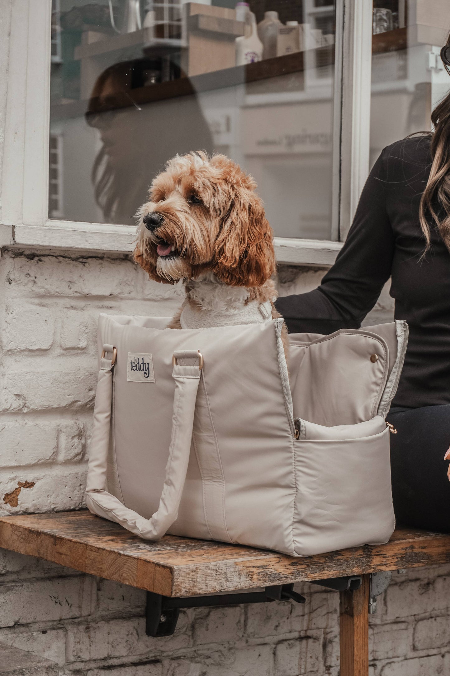 Puffer bæretaske - hazelnut