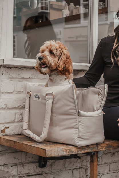 Puffer bæretaske - hazelnut