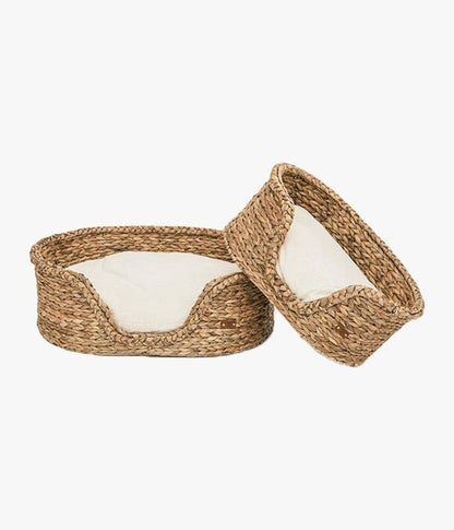 Kurv i håndflettet vandhyacint