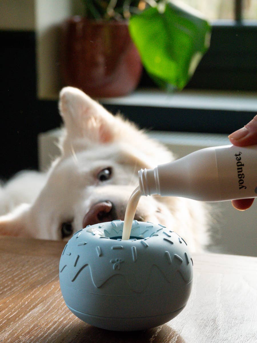 Aktiveringsdonut - Slowfeeder - Blå