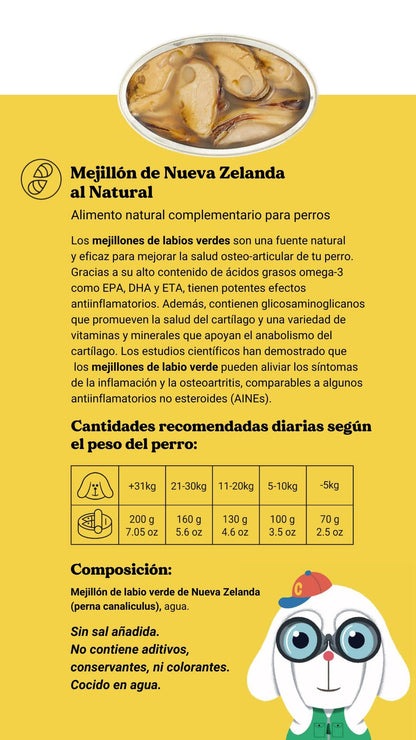 Grønlæbet musling til hunde