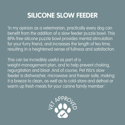 Slowfeeder, peach silikone