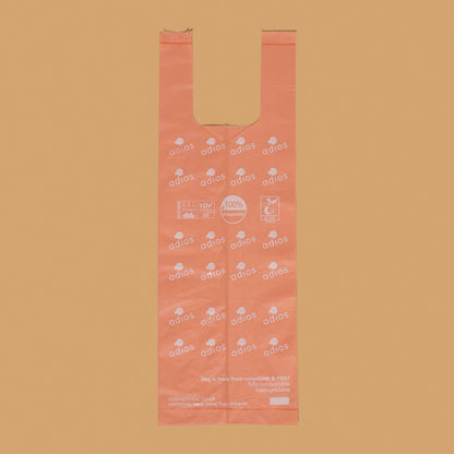 Kompostbare pølleposer - 4-pak, pink
