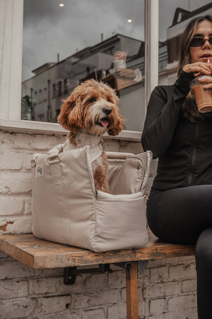 Puffer bæretaske - hazelnut