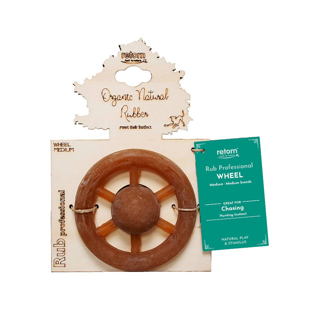 Naturligt hundelegetøj - møllehjul