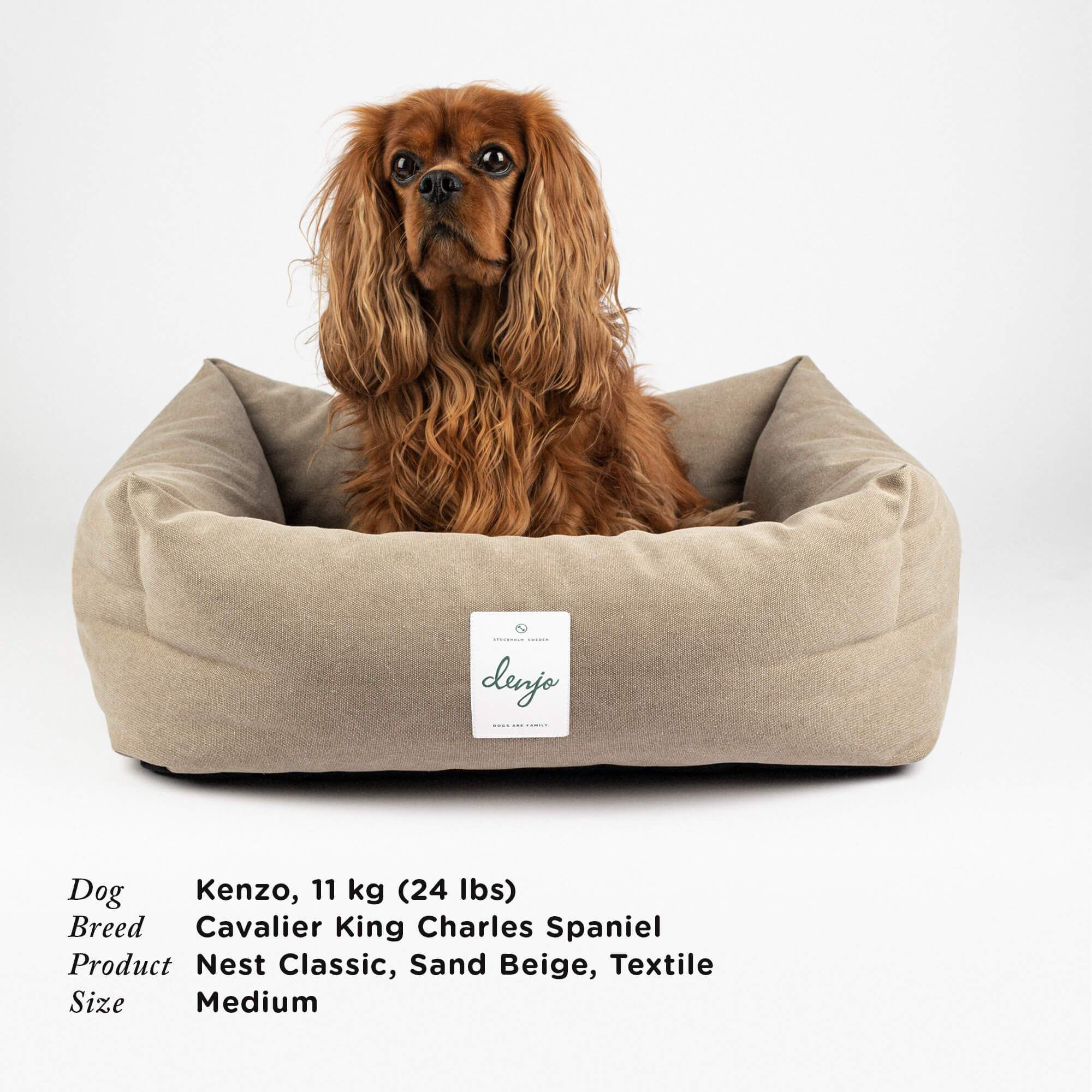 Denjo Dogs - Classic nest, Sand beige