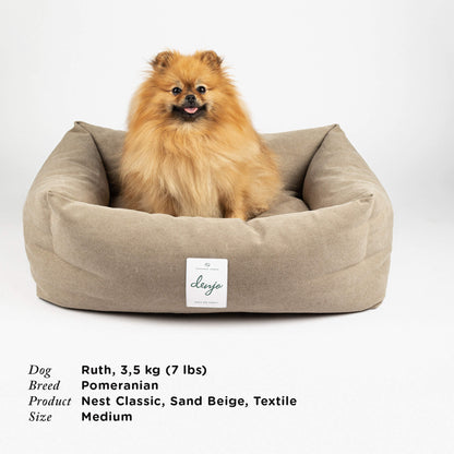 Denjo Dogs - Classic nest, Sand beige