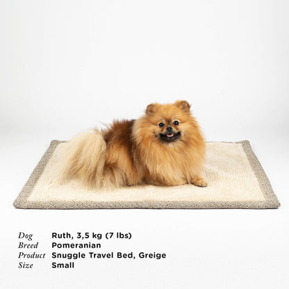 Denjo Dogs - Travel blanket, Snuggle Greige