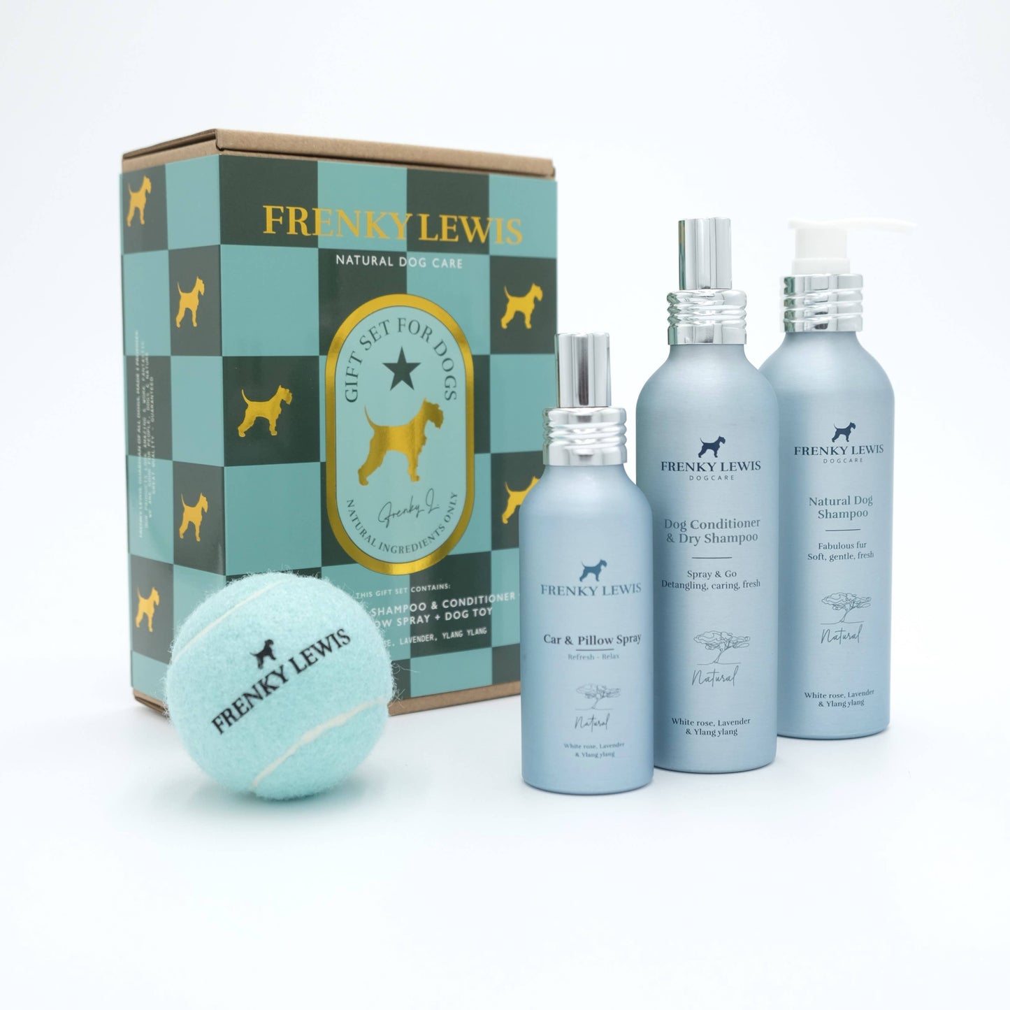 Julegavesæt - Hvid Rose, Lavendel, YlangYlang