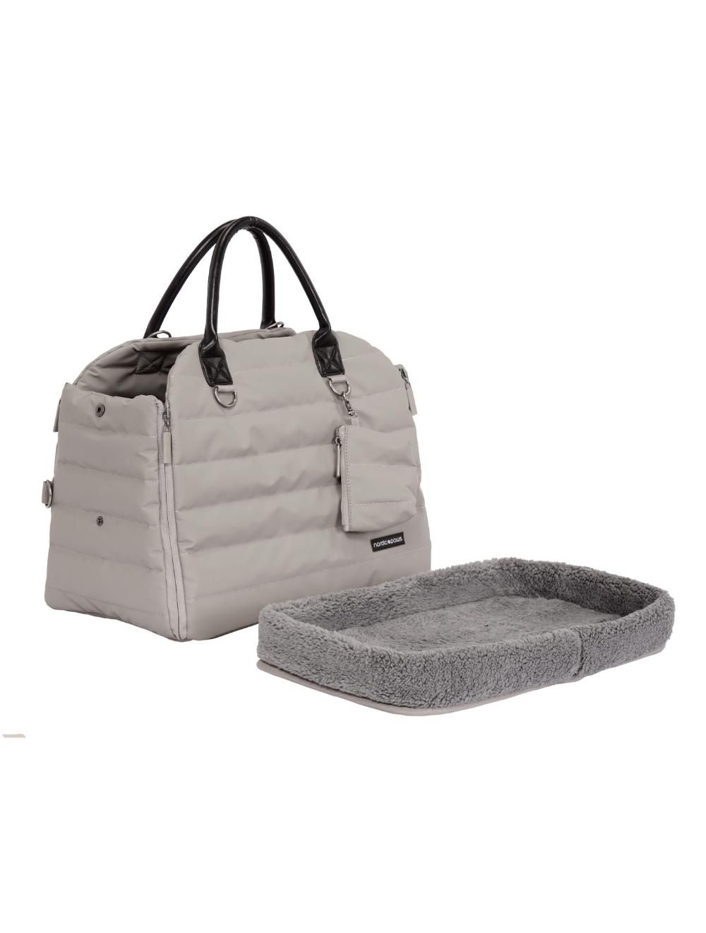 Transporttaske, lysgrå/beige