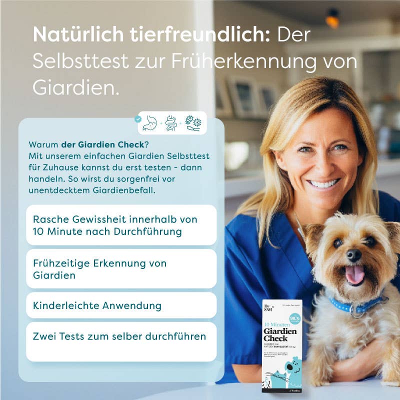 Giardia hjemmetest - svar på 10 minutter - pakke med 5 test