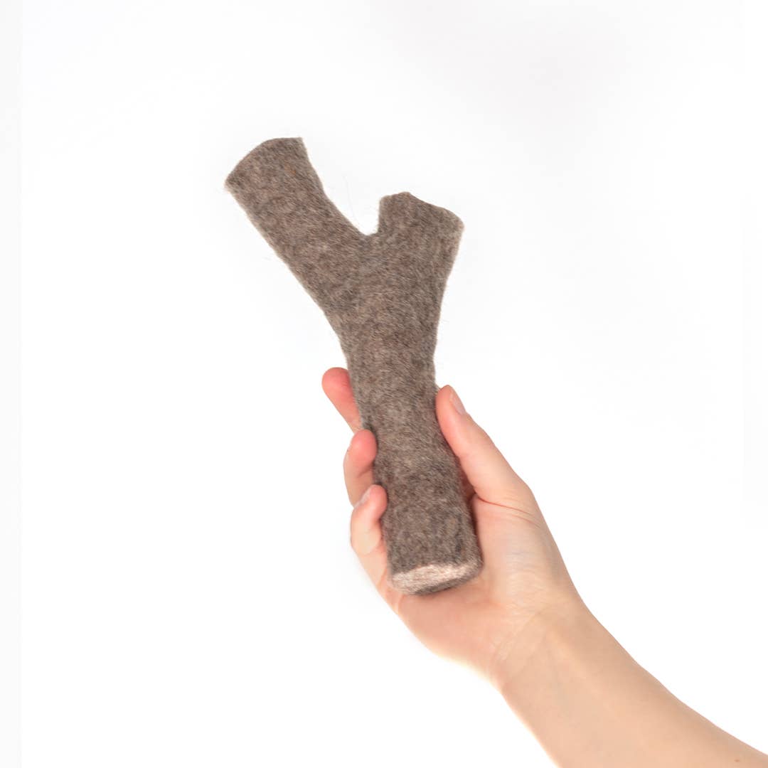 Woody hundelegetøj af fåreuld