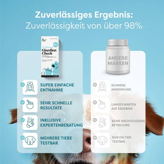 Giardia hjemmetest - svar på 10 minutter - pakke med 2 test