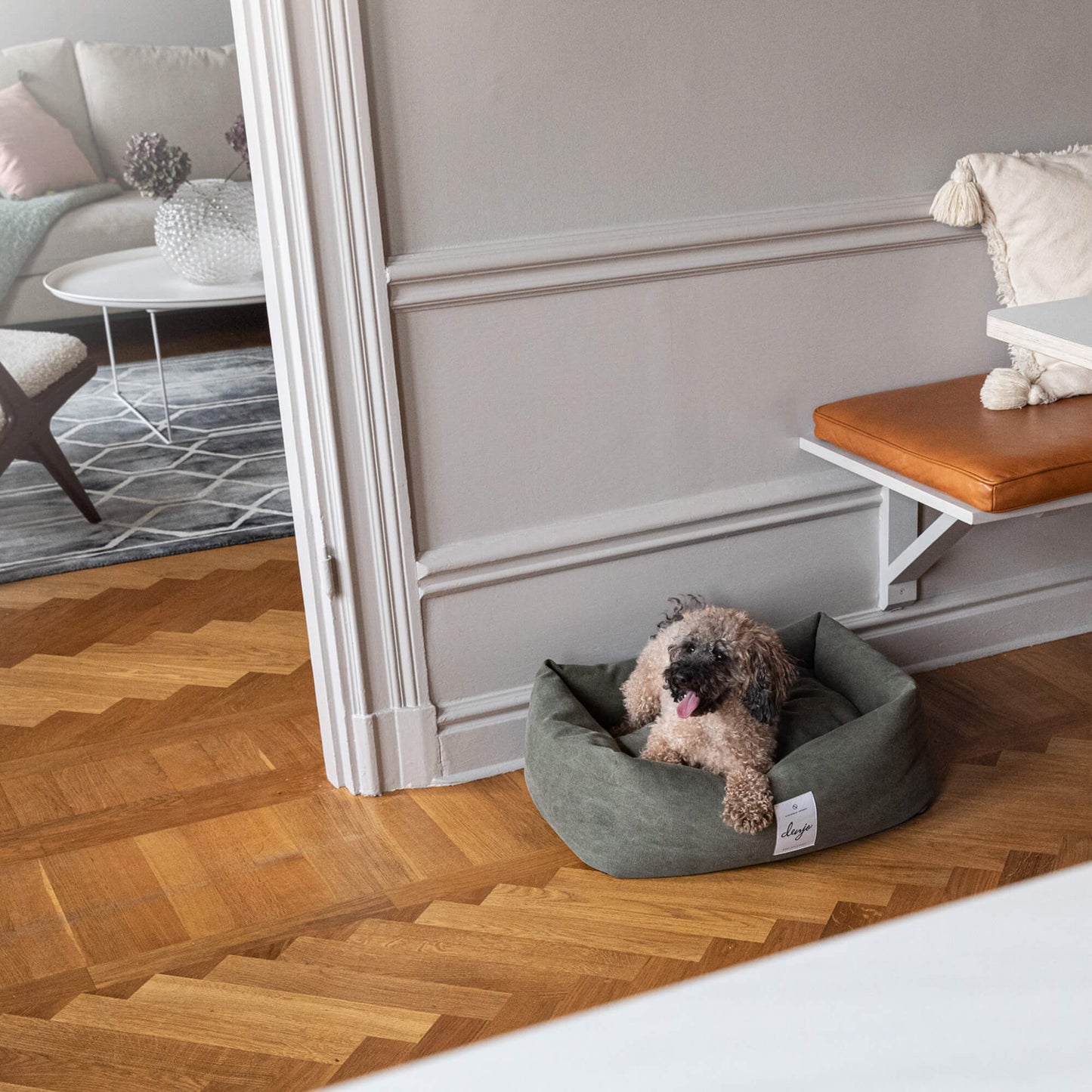 Denjo Dogs - Classic nest, Desert green