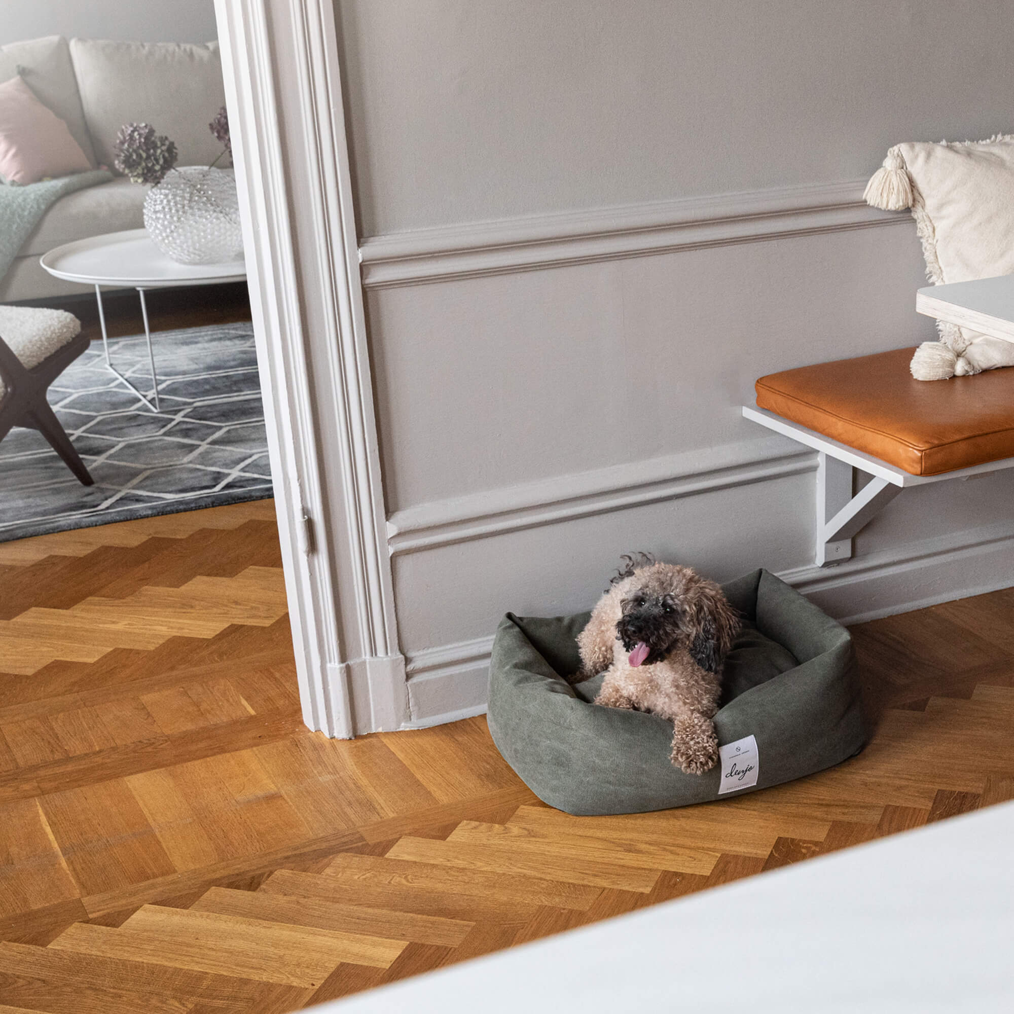 Denjo Dogs - Classic nest, Desert green