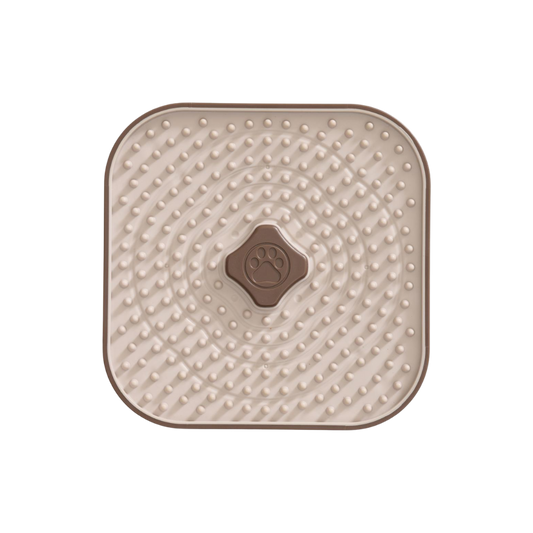 Slikkemåtte, beige